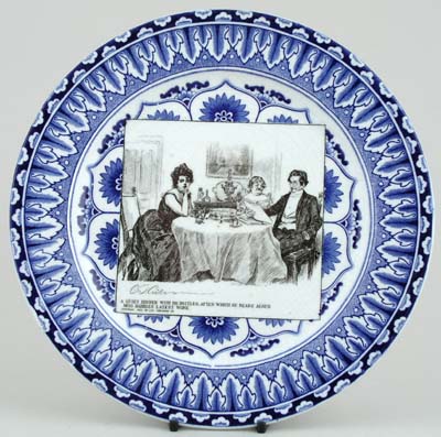 Plate A Quiet Dinner c1903